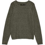 Vero Moda - Vmdoffy Ls O-neck Blouse - Groen - Gebreide Trui