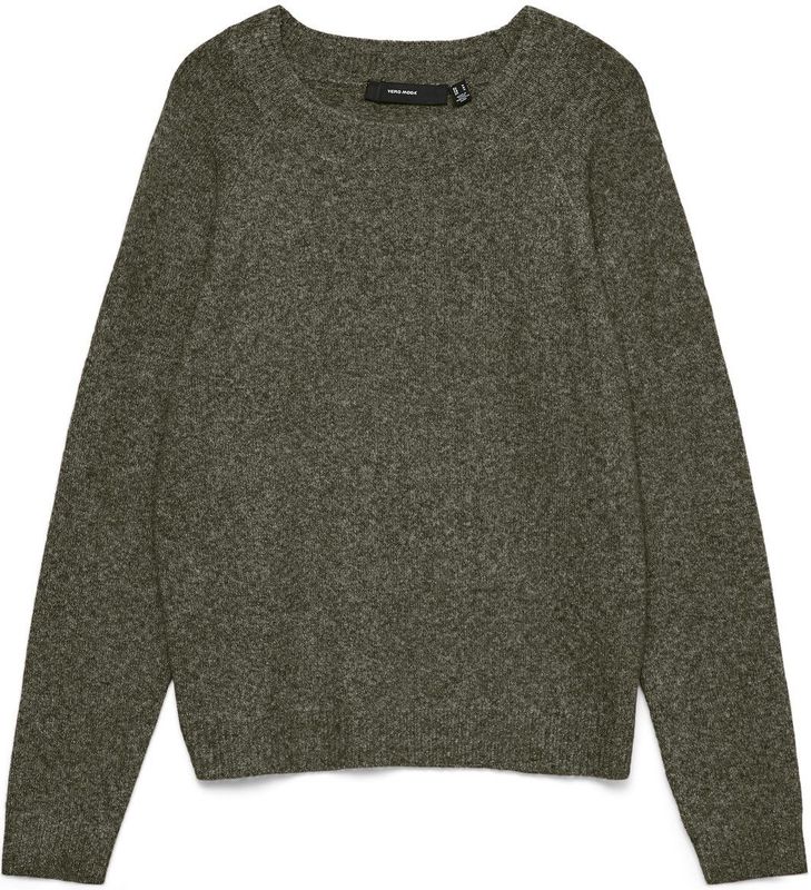 Vero Moda - Vmdoffy Ls O-neck Blouse - Groen - Gebreide Trui