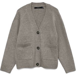 Vero Moda - Boom - Vest - V-hals - Lange Mouwen - Knoopsluiting