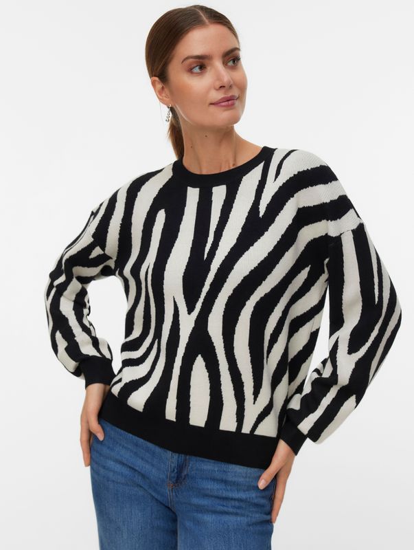 Vero Moda - Siljeanimal - Gebreide Trui - Regular Fit