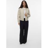 Vero Moda - Vmfortune Short Bomber Jacket - Oatmeal/Melange - Damesjas