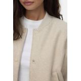 Vero Moda - Vmfortune Short Bomber Jacket - Oatmeal/Melange - Damesjas