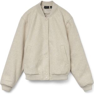 Vero Moda - Vmfortune Short Bomber Jacket - Oatmeal/Melange - Damesjas