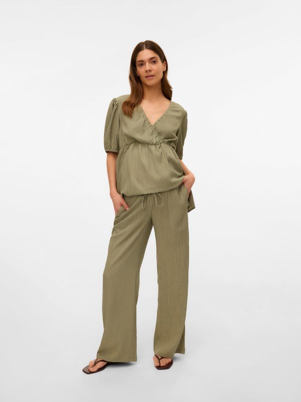 Broek - Wijde Pijpen - Zwart - Katoen - Regular Fit