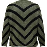 Careliza - Gebreide Pullover - O-hals - Lange Mouwen - Curve