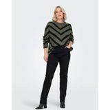 Careliza - Gebreide Pullover - O-hals - Lange Mouwen - Curve