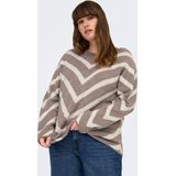 Careliza - Gebreide Pullover - O-hals - Lange Mouwen - Knit Fit - Curve