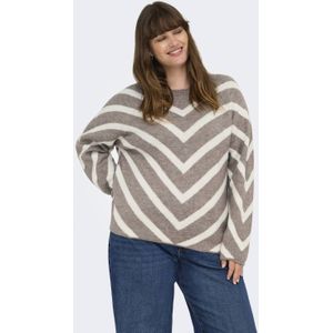 Careliza - Gebreide Pullover - O-hals - Lange Mouwen - Knit Fit - Curve