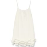 VERO MODA - Zomerjurk - Ecru - Mouwloos - Ronde Hals - Middellange Lengte