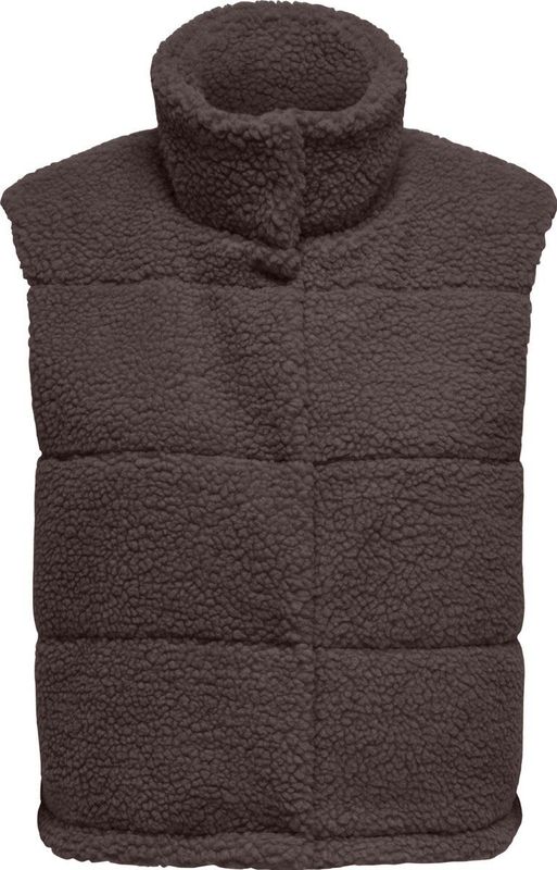 Only - Sandra Teddy Bodywarmer - Bruin - Dames