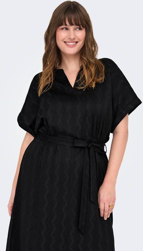 Cardia - Korte Jurk - V-Hals - Mouwloos - Regular Fit - Vleermuismouwen