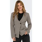 Only - Knitwear Vest - Gemêleerd - Shawlkraag - Regular Fit