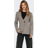 Only - Knitwear Vest - Gemêleerd - Shawlkraag - Regular Fit