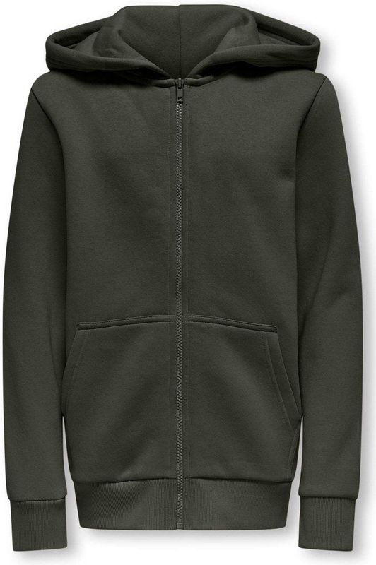 Hoodie - Donkergroen - 65% Katoen - 35% Polyester - Vaste Capuchon