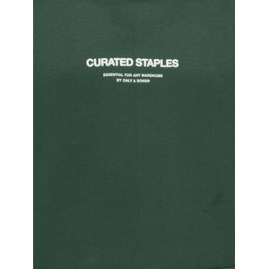 Only & Sons - OSJCURATED - Sweatshirt - Donkergroen - Capuchon