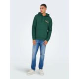 Only & Sons - ONSCERES KENNY - Sweatshirt - Smaragd - Met Capuchon