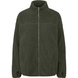 PIECES - PCSadia - Fleece Jas - Donkergroen