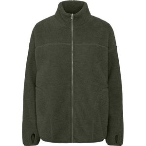 PIECES - PCSadia - Fleece Jas - Donkergroen