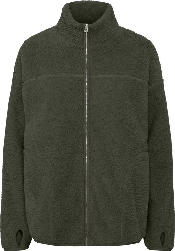 PIECES - PCSadia - Fleece Jas - Donkergroen