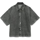 Vero Moda - Jeanshemd - Korte Mouwen - Losse Pasvorm - Knoopsluiting - Blauw