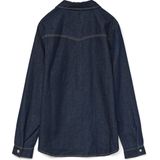 Vero Moda - VMJENNIE - Blouse - Dark Blue Denim - Regular Fit - Lange Mouwen