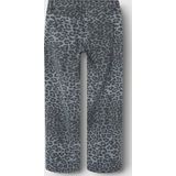 Broek met Wijde Pijpen - Keperstof - Regular Fit - Metalen Drukknopen