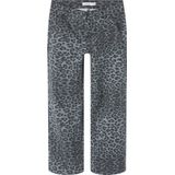 Broek met Wijde Pijpen - Keperstof - Regular Fit - Metalen Drukknopen