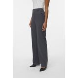 Vero Moda - Vmmaya Goody Mw Straight Pant - Donkergrijs - Dames
