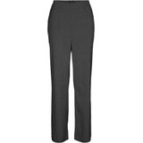 Vero Moda - Vmmaya Goody Mw Straight Pant - Donkergrijs - Dames