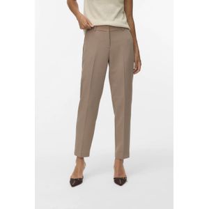 VERO MODA - VMGLORIA - Tapered Broek - Lichtbruin - Regular Waist