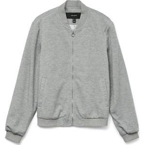 Vero Moda - Vmkimiko Ls Short Jersey Bomber - Light Grey Melange - Dames Jas