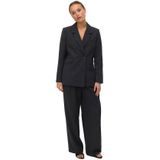 Vero Moda - Vmbestie Ls Regular Blazer - Donkergrijs Melange - Dames