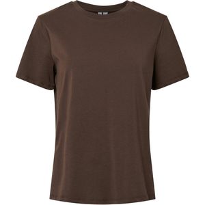 Pieces - Pcria Ss Solid Tee Jrs Noos - T-shirt - Hot Fudge