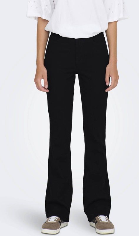 JDY - JDYMOON - Flared Jeans - Zwart - Hoge Taille