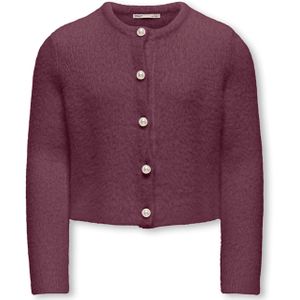 Kids Only - Kogpiumo Petra - Gebreid Meisjesvest - Bordeaux