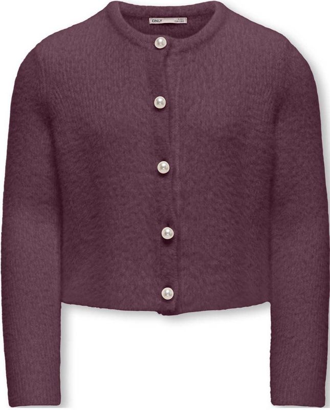 Kids Only - Kogpiumo Petra - Gebreid Vest - Bordeaux
