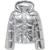 KIDS ONLY GIRL gewatteerde jas zilver