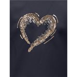 ONLY - Sweatshirt - Nachtblauw - Met Pailletten - Lange Mouw