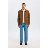 SELECTED HOMME - Overhemdjack - Wolmix - Regular Fit - Lange Mouwen - Platte Kraag