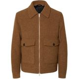 SELECTED HOMME - Overhemdjack - Wolmix - Regular Fit - Lange Mouwen - Platte Kraag