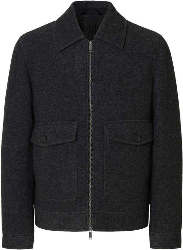 SELECTED - SLHJAKOB - Tussenjas - Grijs Gemêleerd