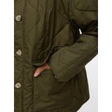 Vmmillie - Gequilte Jas - O-hals - Lange Mouwen - Knoopsluiting - Voorzakken - Volledig Gevoerd