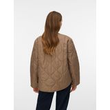 Vmmillie - Gequilte Jas - O-hals - Lange Mouwen - Knoopsluiting - Voorzakken - Volledig Gevoerd