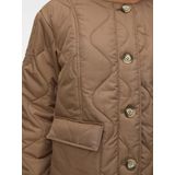 Vmmillie - Gequilte Jas - O-hals - Lange Mouwen - Knoopsluiting - Voorzakken - Volledig Gevoerd