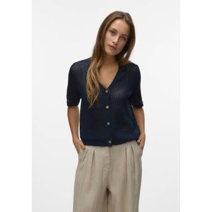 VERO MODA - AWSAGA - Gebreid Vest - Donkerblauw