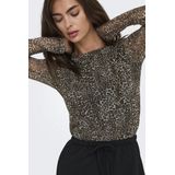 Only - Onlnova Mesh Top - Dames T-shirt - Sierra/breaker Leo
