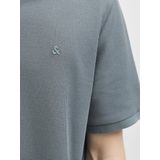 Jack & Jones - JJEAUSTIN ZIP POLO SS NOOS - Poloshirt - Stormy Weather