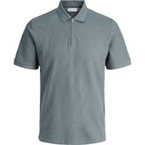 Jack & Jones - JJEAUSTIN ZIP POLO SS NOOS - Poloshirt - Stormy Weather