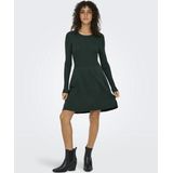 Only - ALMA - Gebreide Jurk - Effen - Viscosemix - Licht Uitlopend - Lange Mouwen