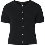 Vest - Ronde Hals - Lange Mouwen - Knoopsluiting - Soepelvallend